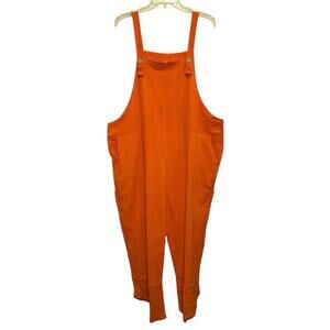 NWT Shebote Orange Overall Jumpsuit Romper XL